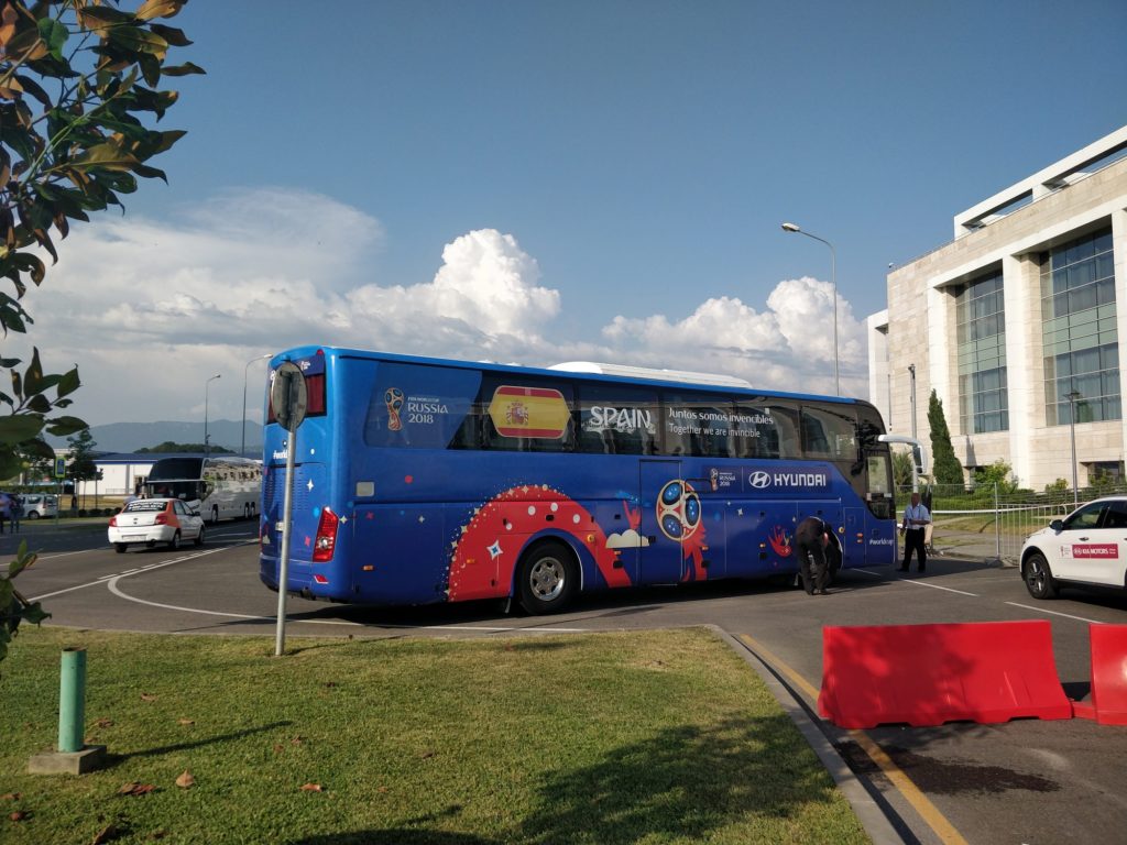 Buses en el mundial Rusia 2018