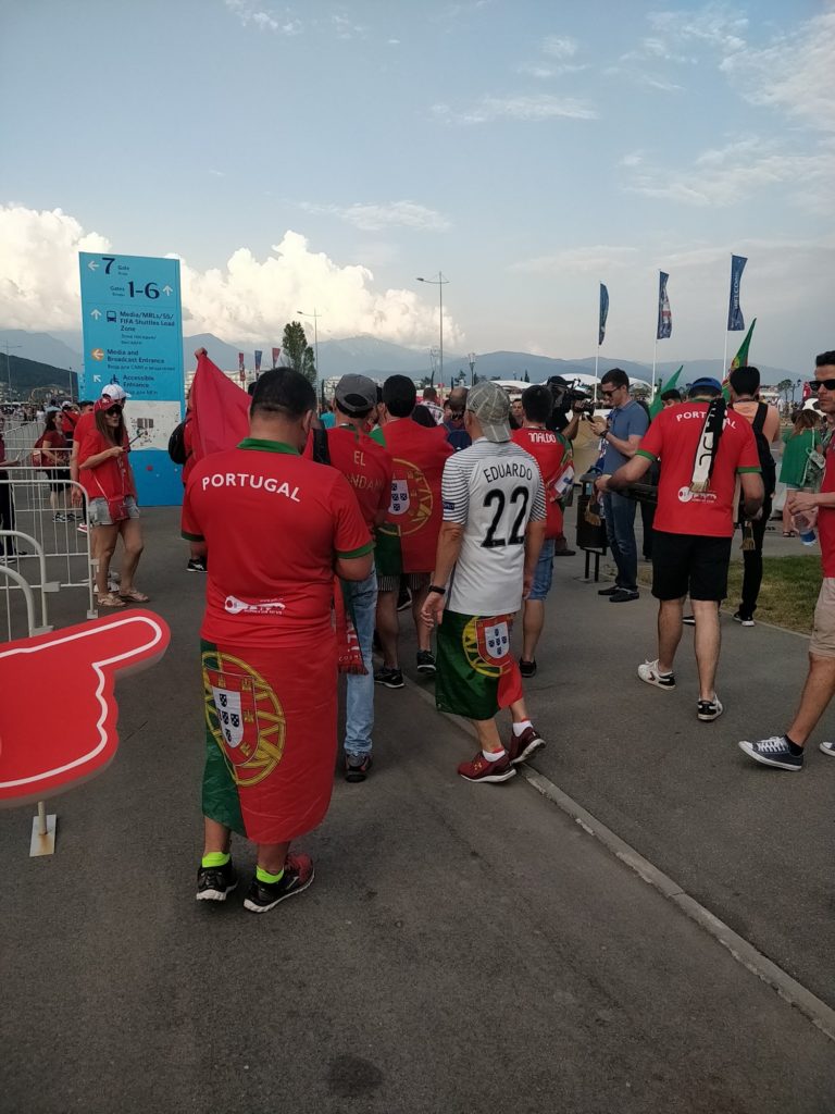 Hinchas portugueses en Rusia 2018