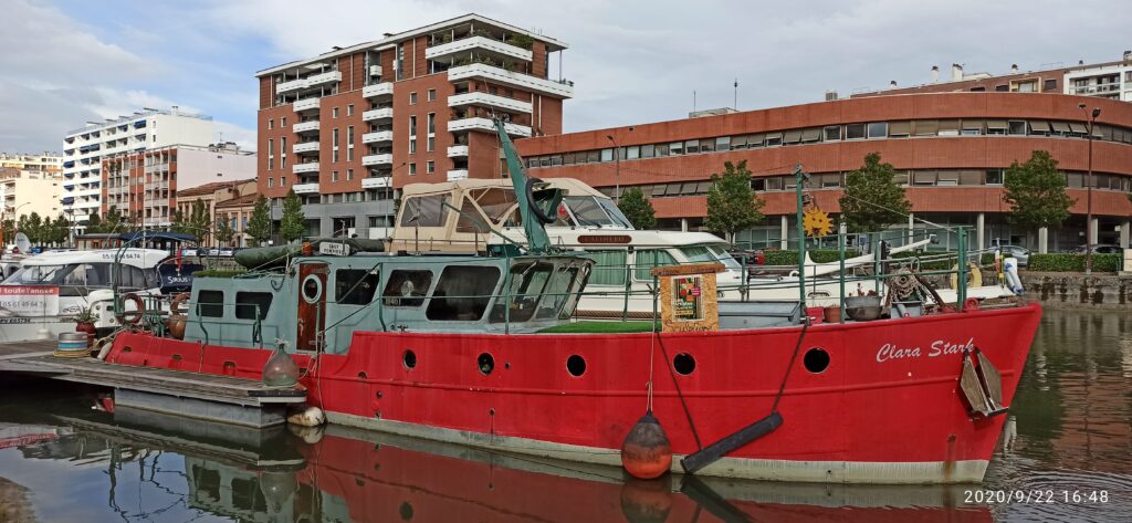 Barcos en el canal du midi