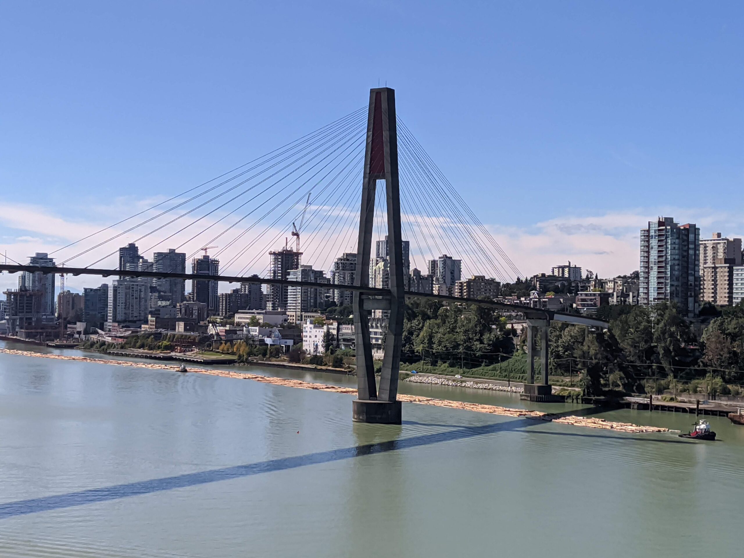Vista de la ciudad de New Westminster
