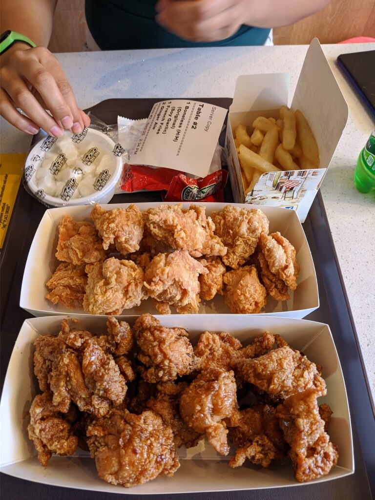 Pollo frito en Nene Chicken