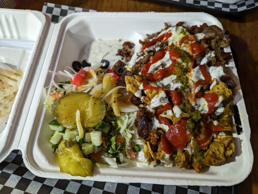 Plato de Shawarma en Mr Cool Donair