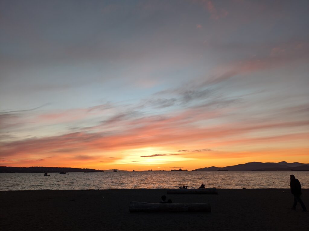 Atardecer en English Bay