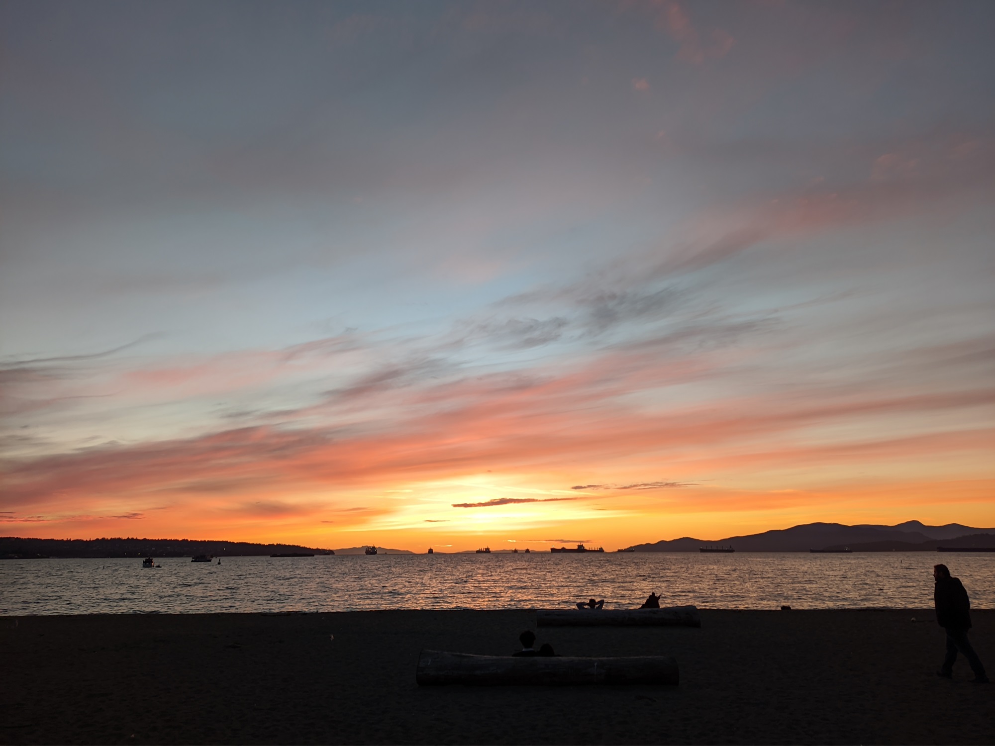Atardecer en English Bay