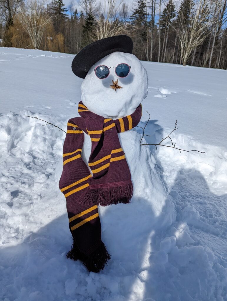 Muñeco de nieve en Hawthorne Park