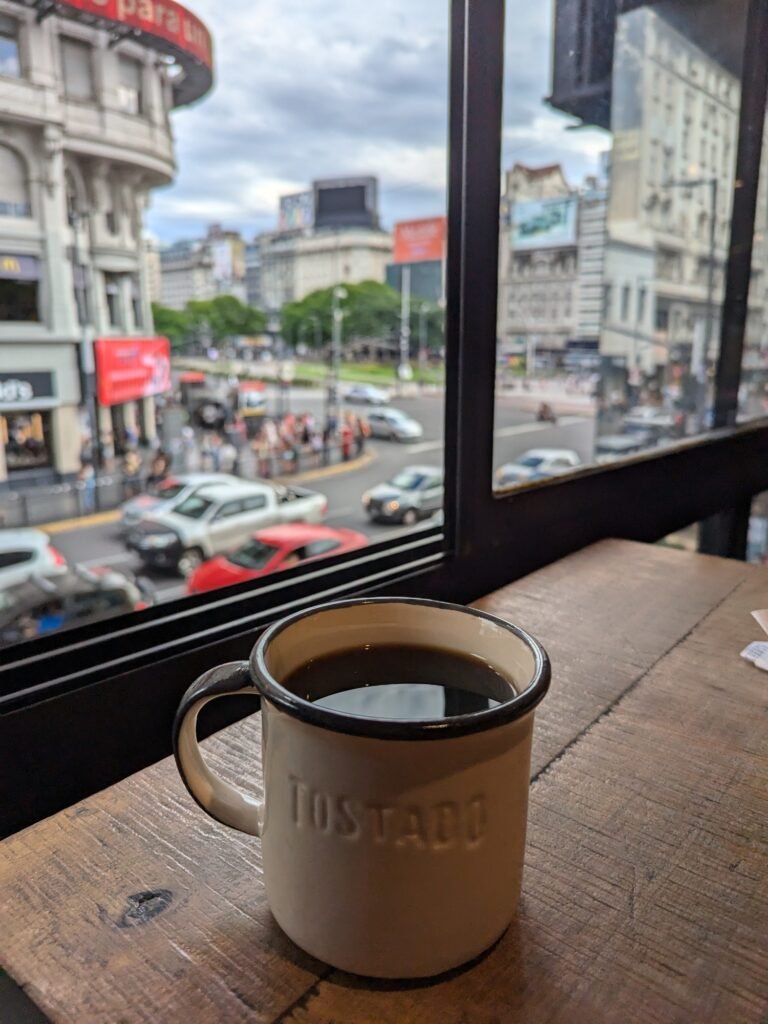 Cafe de Tostado en Calle Corrientes